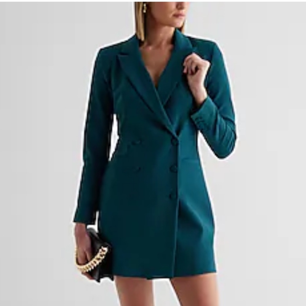 Beautiful Teal Blazer Dress